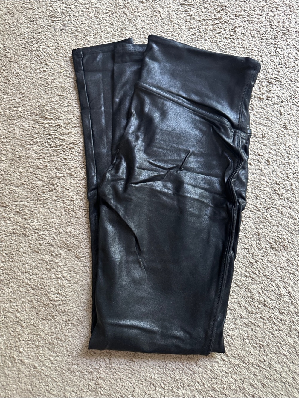 Spanx Black Faux Leather Leggings